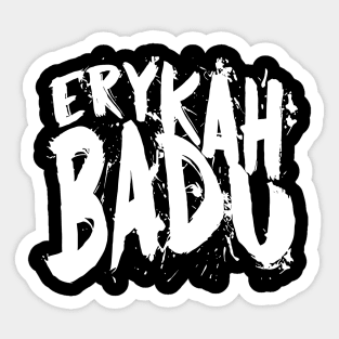 Erykah Badu (white) Sticker